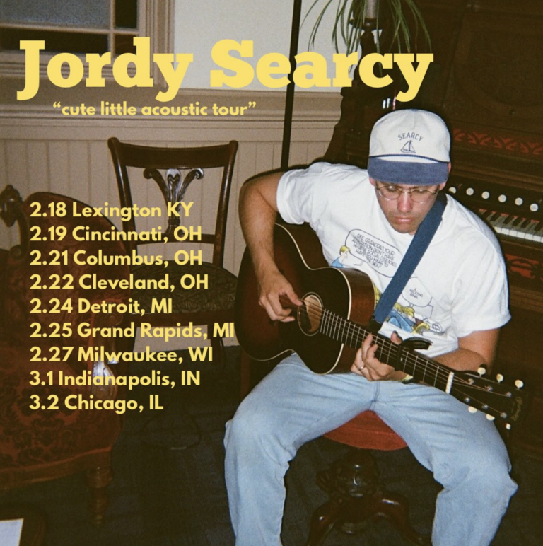 Jordy Searcy announces intimate run of shows for the “cute little acoustic tour” in 2025